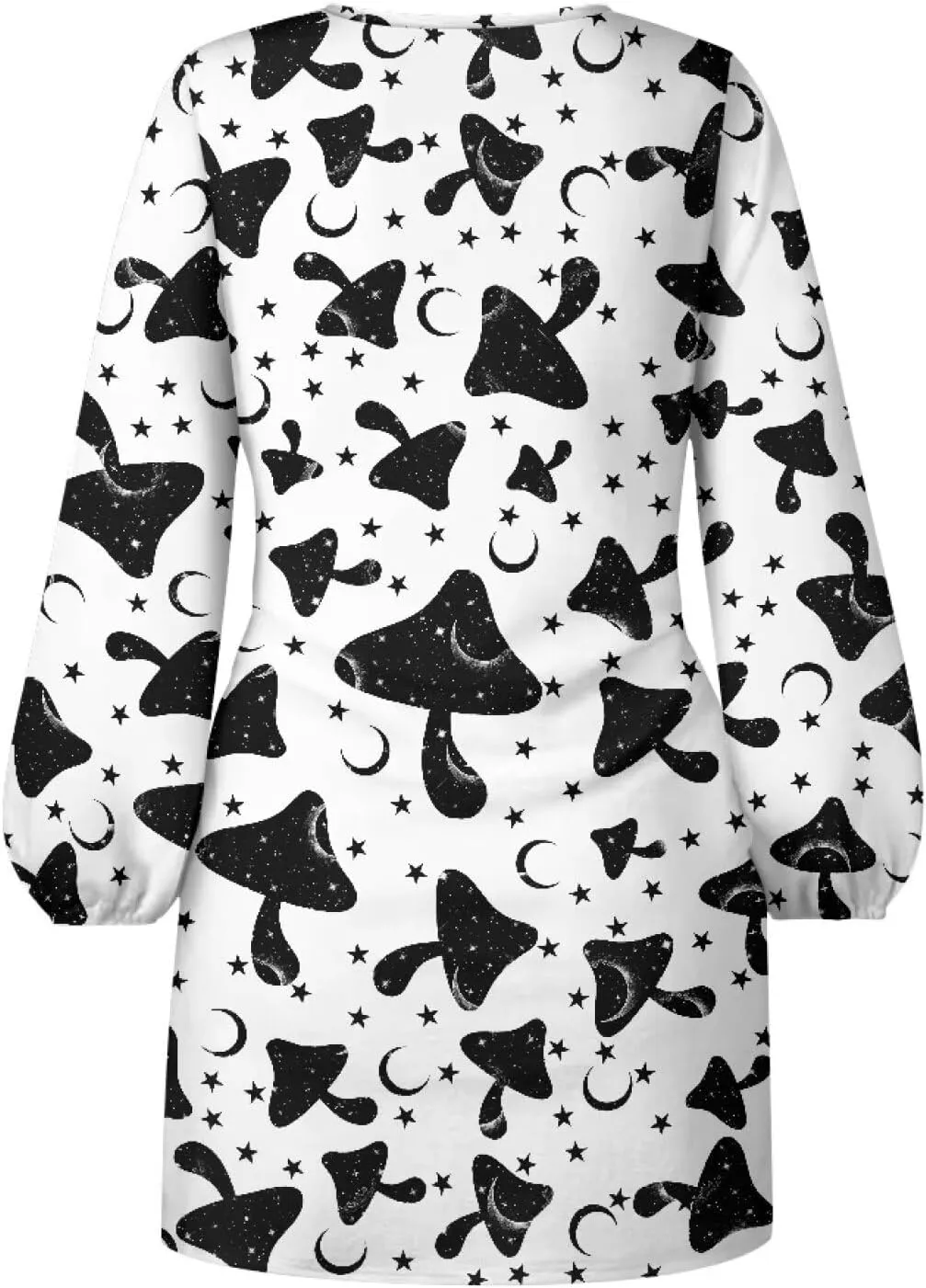 TODIYADDU Womens Dress Trendy Dresses with Lantern Sleeves Mini Short Dresses with Belt Womens Flowy Swing Midi Dress Gifts