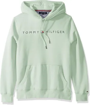 Tommy Hilfiger Men's Long Sleeve Fleece Logo Pullover Hoodie Sweatshirt