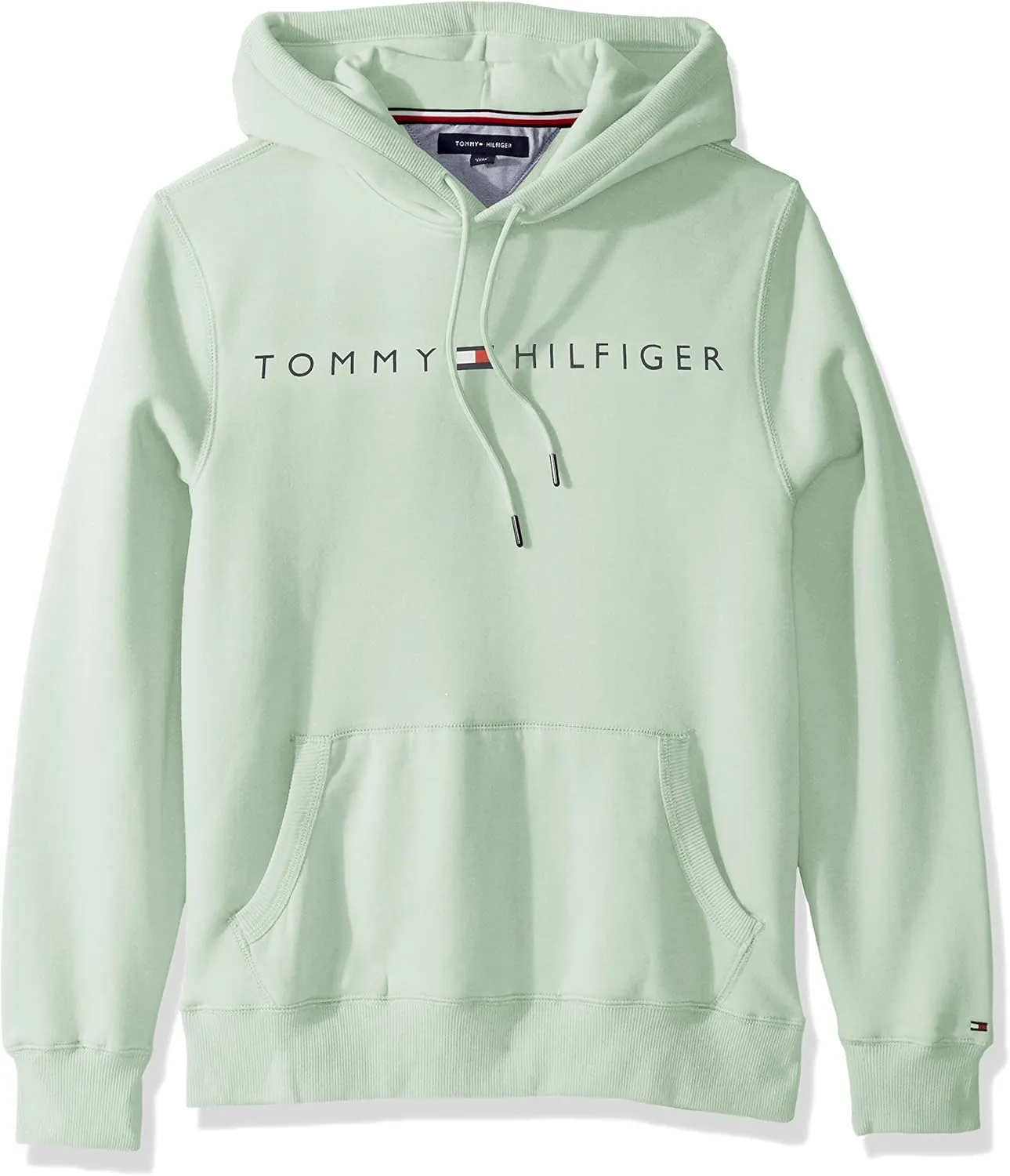 Tommy Hilfiger Men's Long Sleeve Fleece Logo Pullover Hoodie Sweatshirt