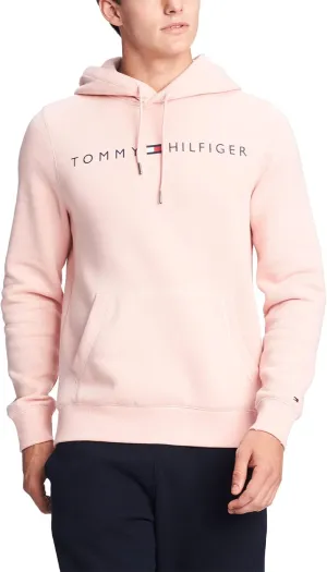 Tommy Hilfiger Men's Long Sleeve Fleece Logo Pullover Hoodie Sweatshirt