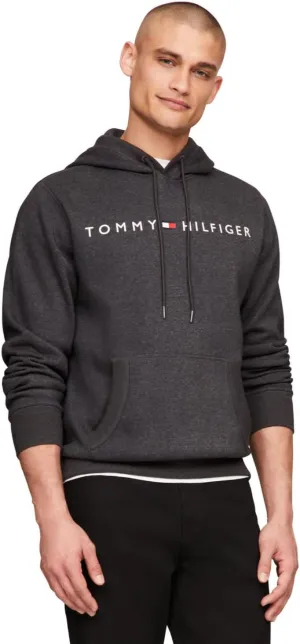 Tommy Hilfiger Men's Long Sleeve Fleece Logo Pullover Hoodie Sweatshirt