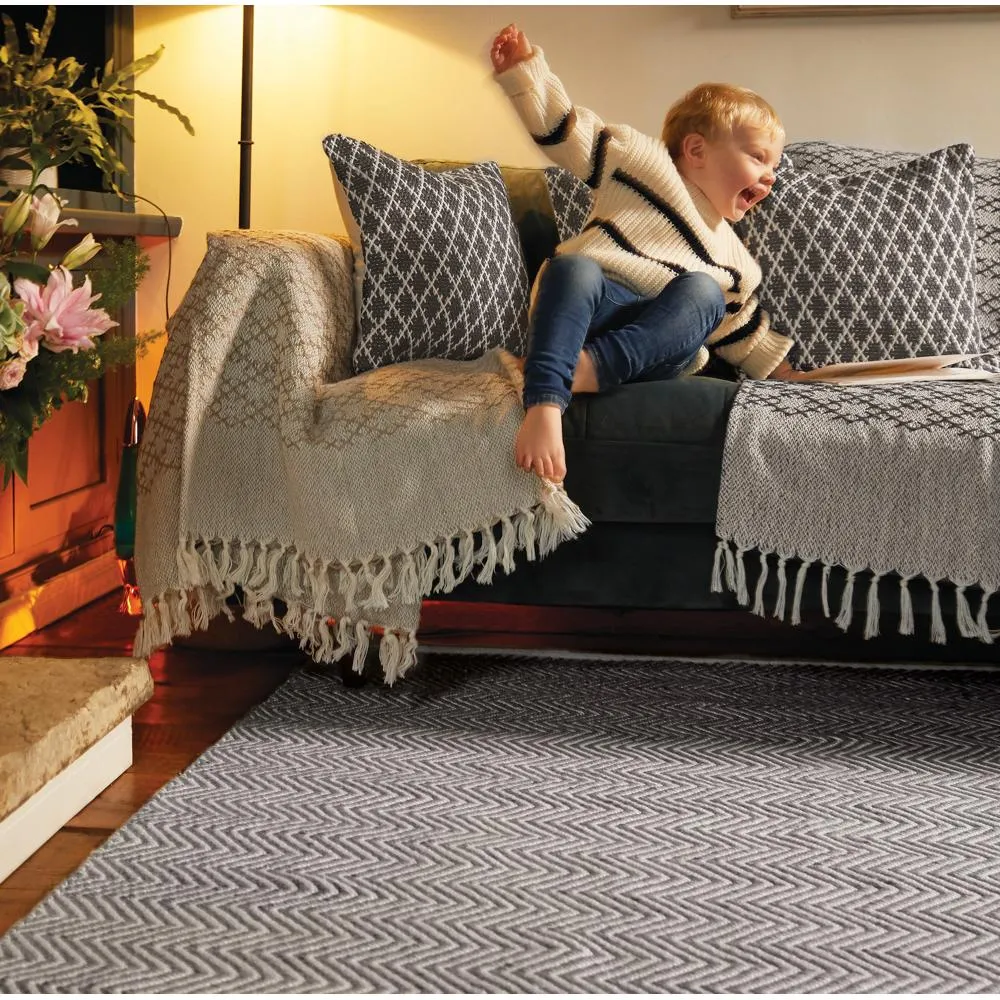 Trellis Cushion Warm Grey