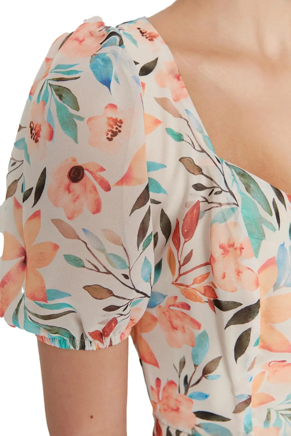 Trendyol Summer Dresses for Women 2023, Trendy Casual Sundresses, Wedding Guest Mini Floral Dress