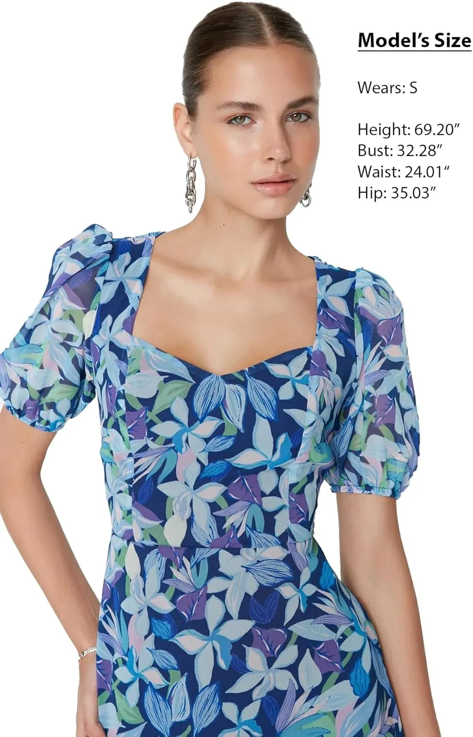 Trendyol Summer Dresses for Women 2023, Trendy Casual Sundresses, Wedding Guest Mini Floral Dress