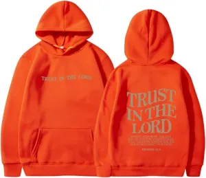 Trust in The Lord Christian Hoodie Women Trendy Letter Graphic Print Fall Outfit Oversized Winter Preppy Fashion 2024