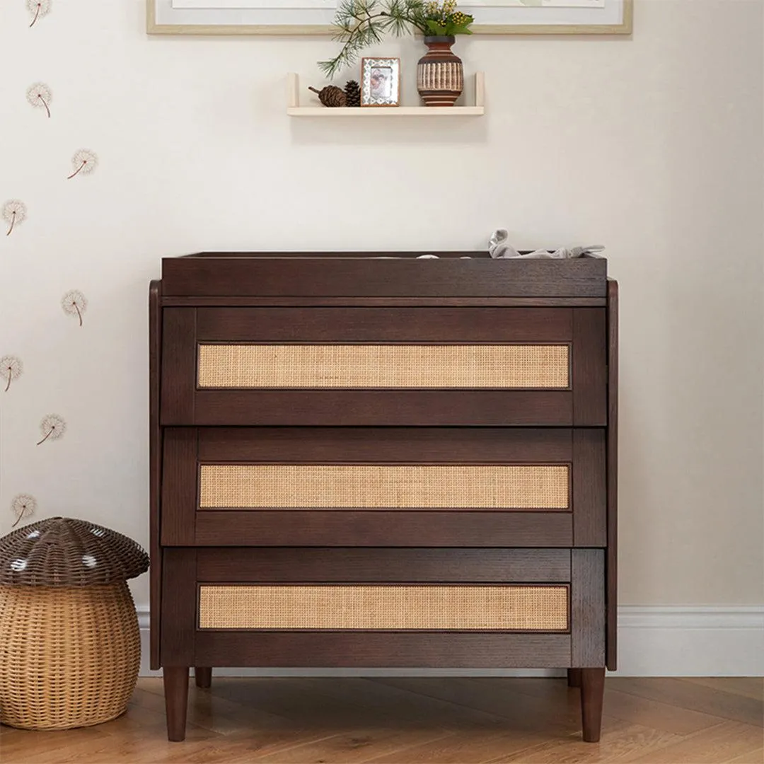 Tutti Bambini Japandi Chest Changer  - Warm Walnut