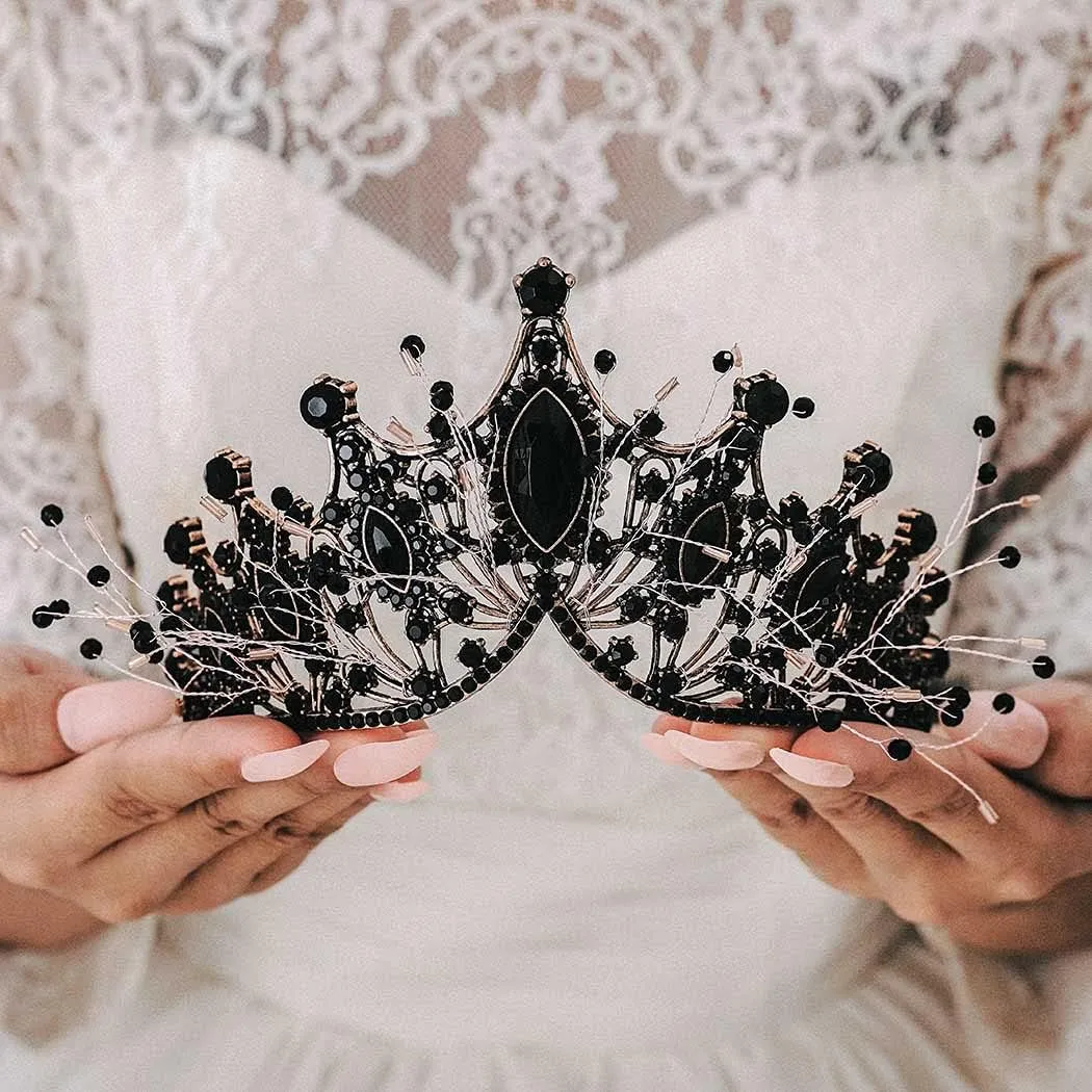 Unicra Wedding Crowns and Tiaras Costume Rhinestones Silver Flower Queen Crown Bridal for Women and Girls