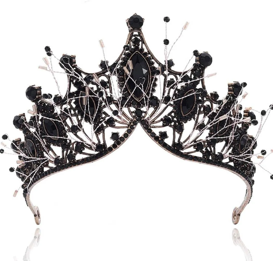 Unicra Wedding Crowns and Tiaras Costume Rhinestones Silver Flower Queen Crown Bridal for Women and Girls