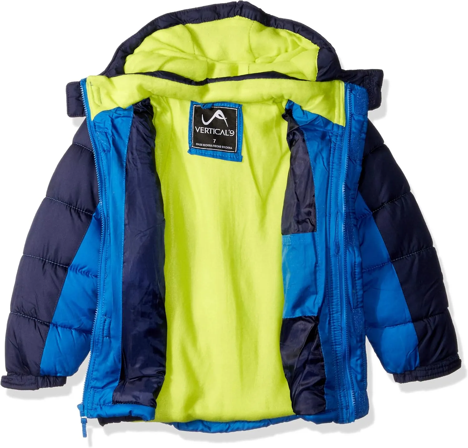 Vertical '9 boys Bubble Jacket With Zip Chest Pocket