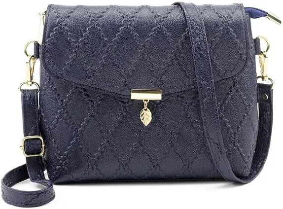 Women Handbags Shoulder Bags, Satchel Tote Bag, Fashion Women Soft Leather Crossbody Shoulder Bag Pouch Small Cute Female Handbags Purse (Color : Navyblue, Size : 21x16x6cm)