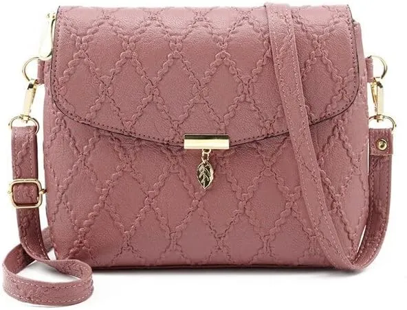 Women Handbags Shoulder Bags, Satchel Tote Bag, Fashion Women Soft Leather Crossbody Shoulder Bag Pouch Small Cute Female Handbags Purse (Color : Pink, Size : 21x16x6cm)