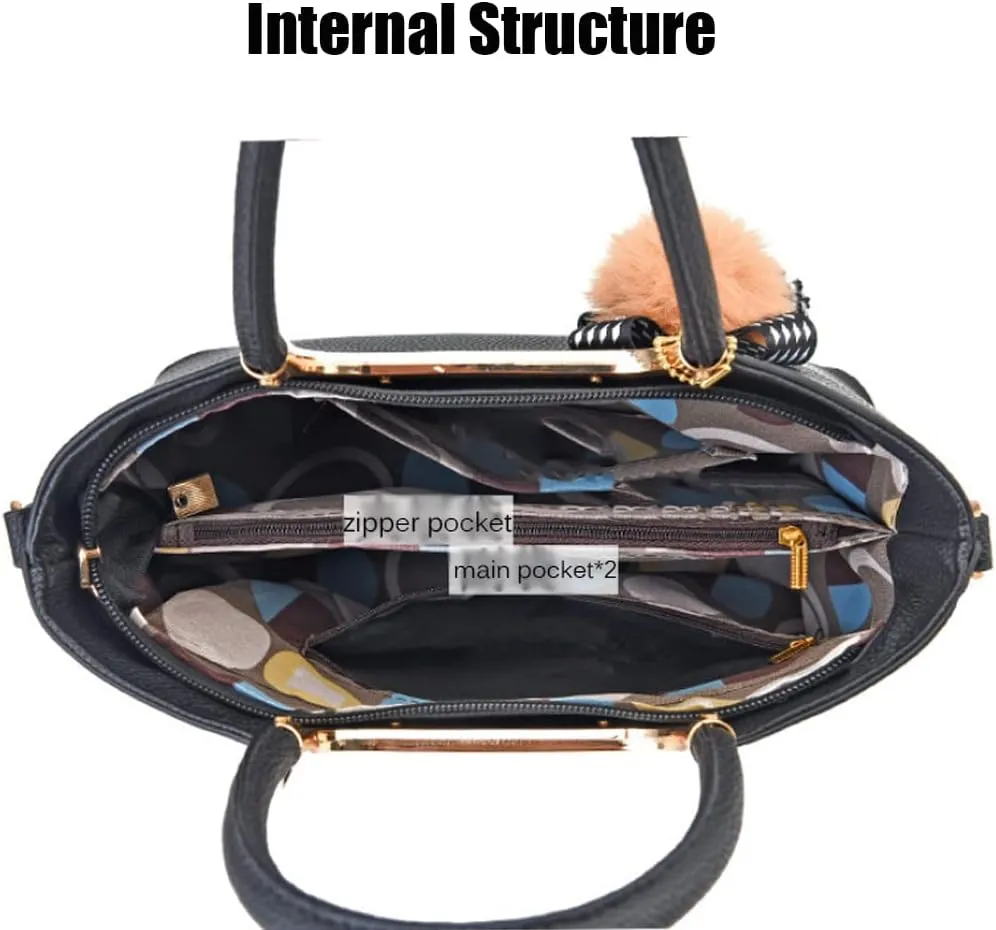 Women Handbags Top Handle Handbag Leather Purse Satchel Bag Medium Tote Bags Stylish Crossbody Shoulder Bag