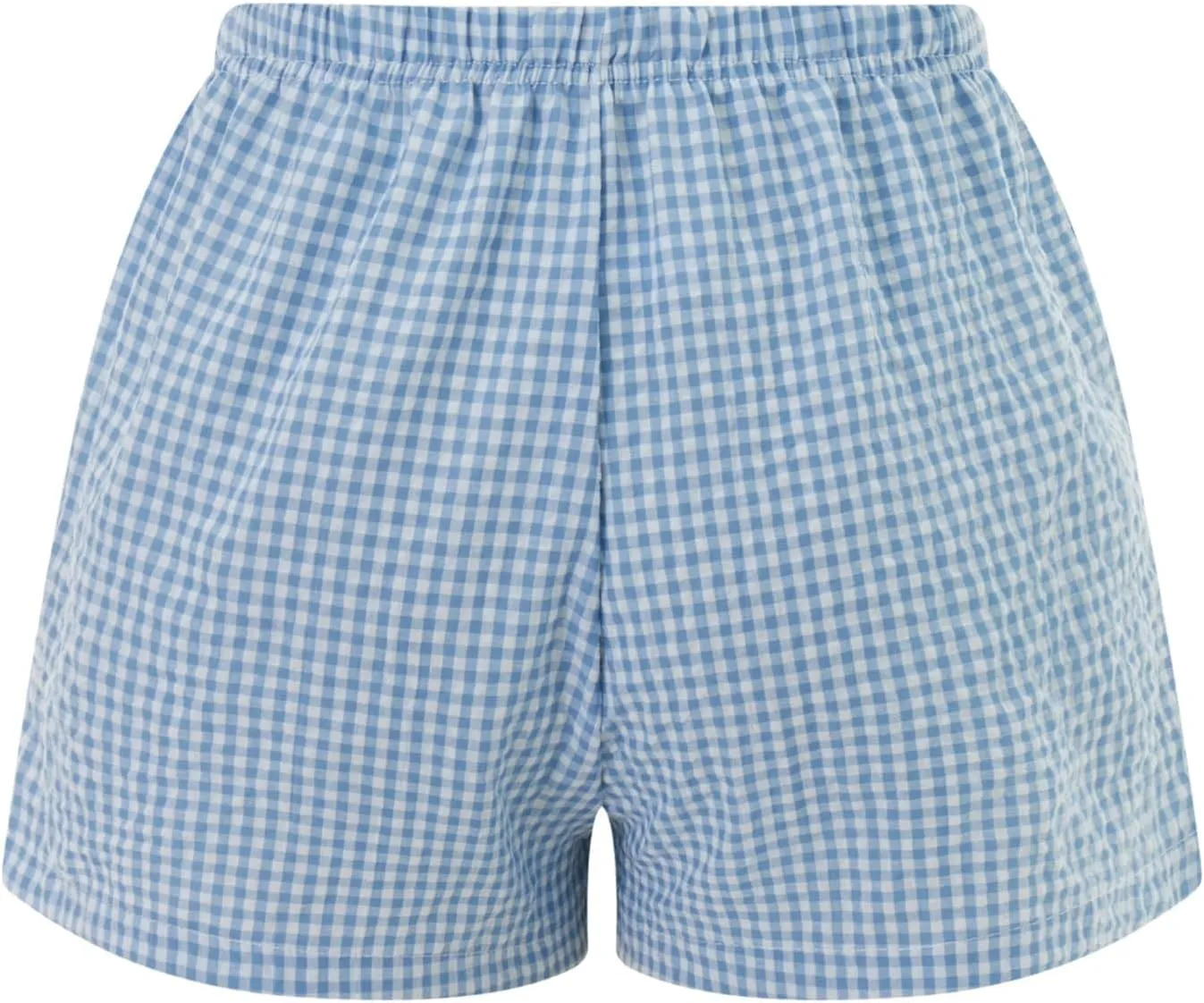 Women Pajamas Shorts Micro Boxer Shorts Y2K Cute Gingham Sleep Lounge Shorts Checkered Plaid Button Pj Mini Shorts