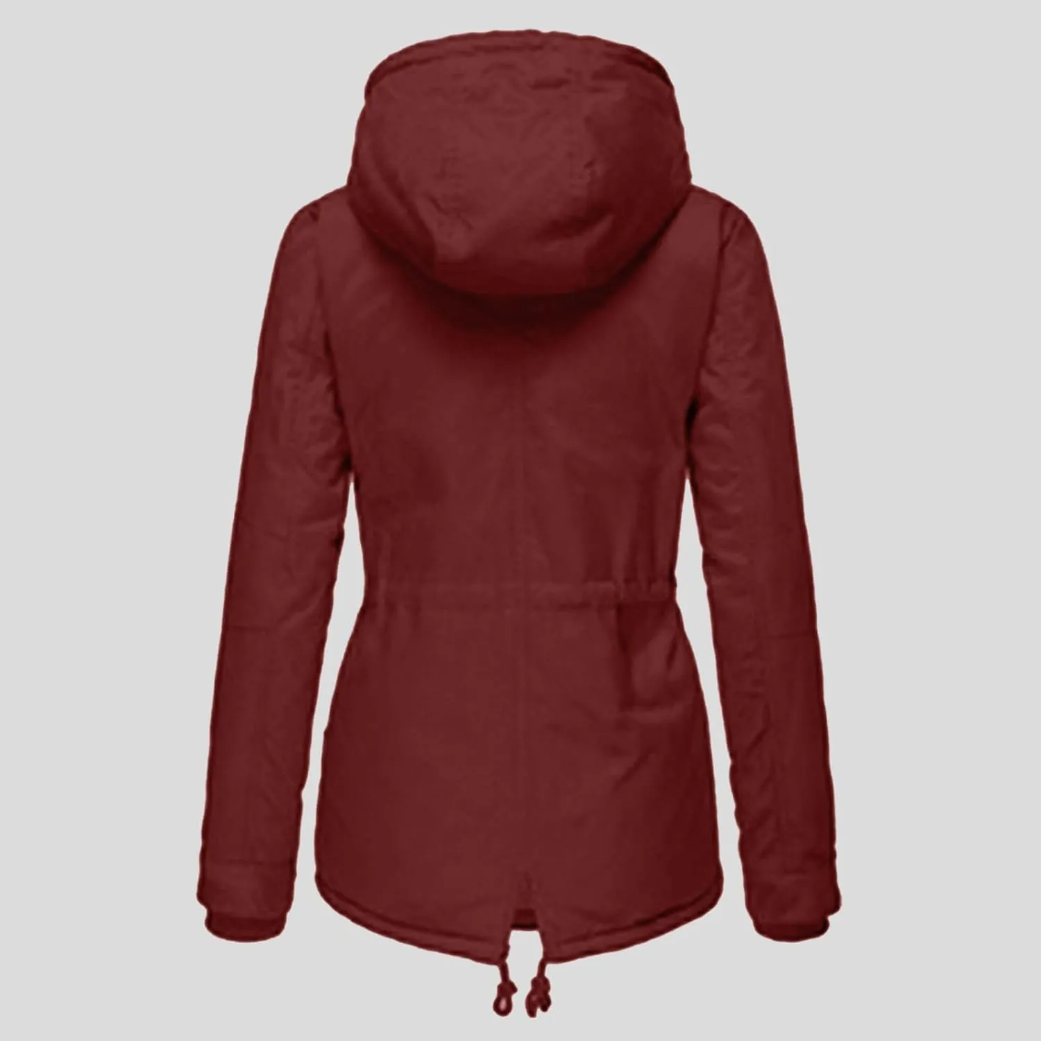 Women Plus Size Winter Overcoat Women's Jacket Thick Outwear Plush Lined Hooded Coat Warm Trench Women's Coat Women's