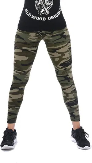 Women Stretch Leggings Camouflage Leggings Yoga High Waist Striped Trousers Leopard Patterned Compression Pants