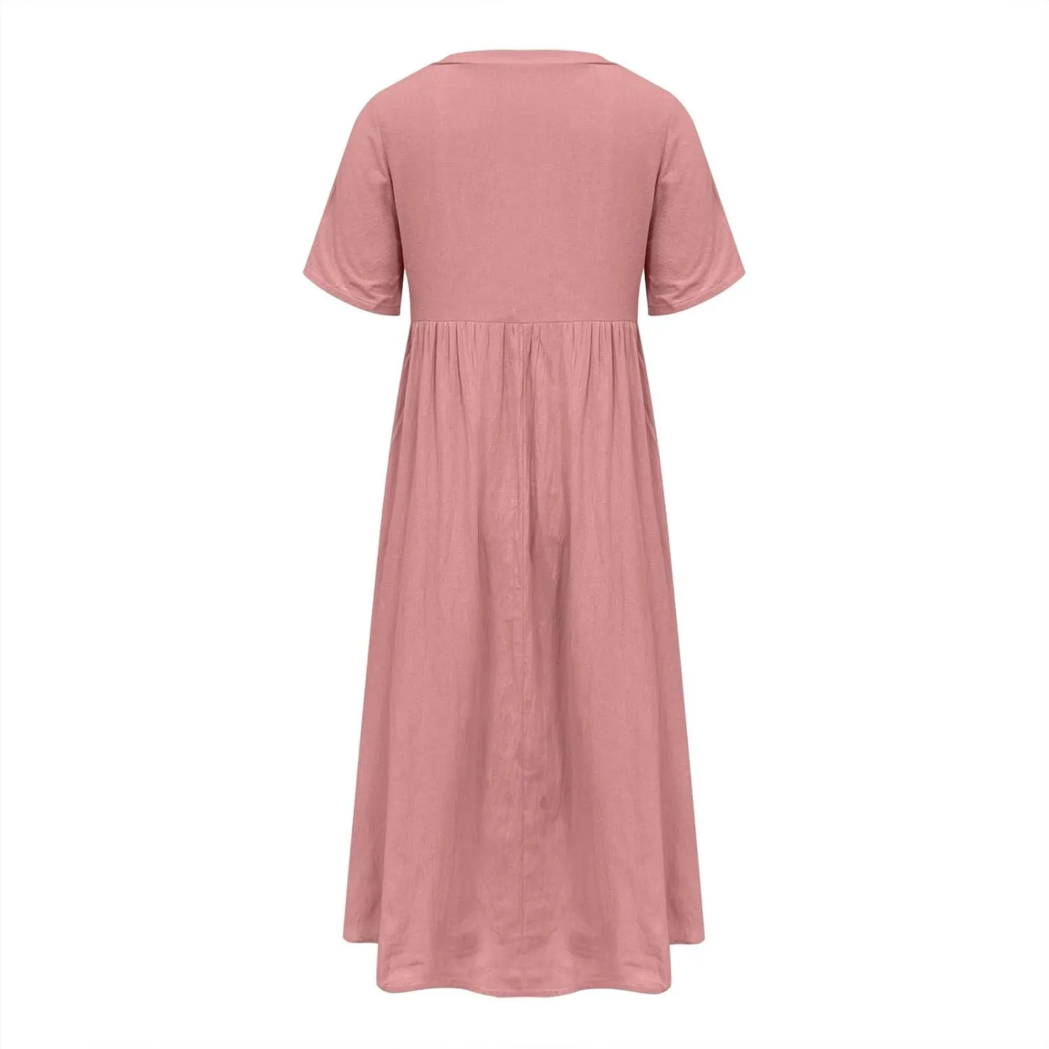 Women's Boho Button Down Lace Floral Dress Fashion Summer Short Sleeve Sexy V Neck Midi Trendy Casual Elegant Dresses