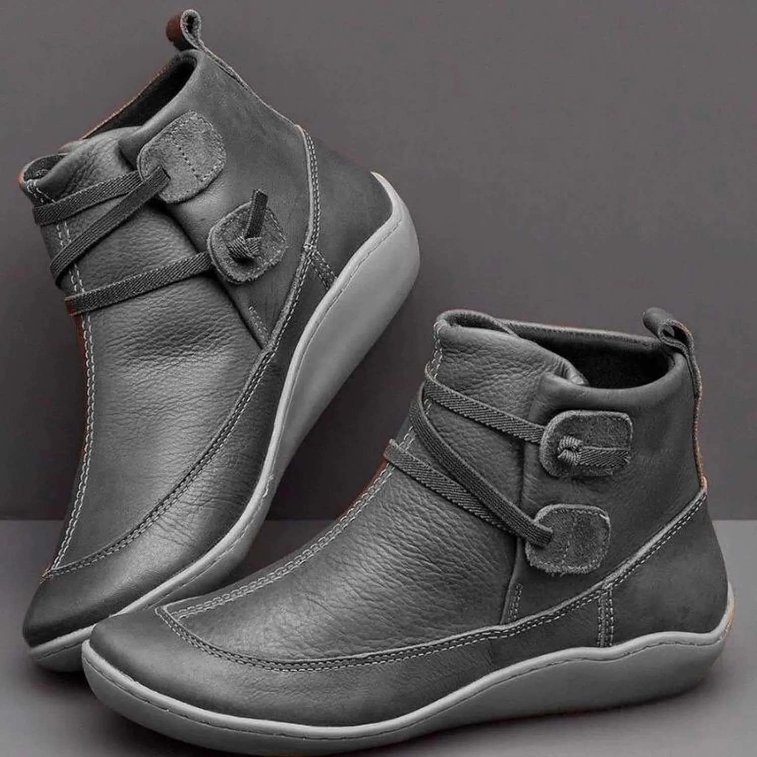Womens Boots Ankle Brown Booties with Heel Steel Toe Boots for Women Boot Shoes for Women Cozy Warm Lightweight Cut Out Chunky Stacked Heel Slip on