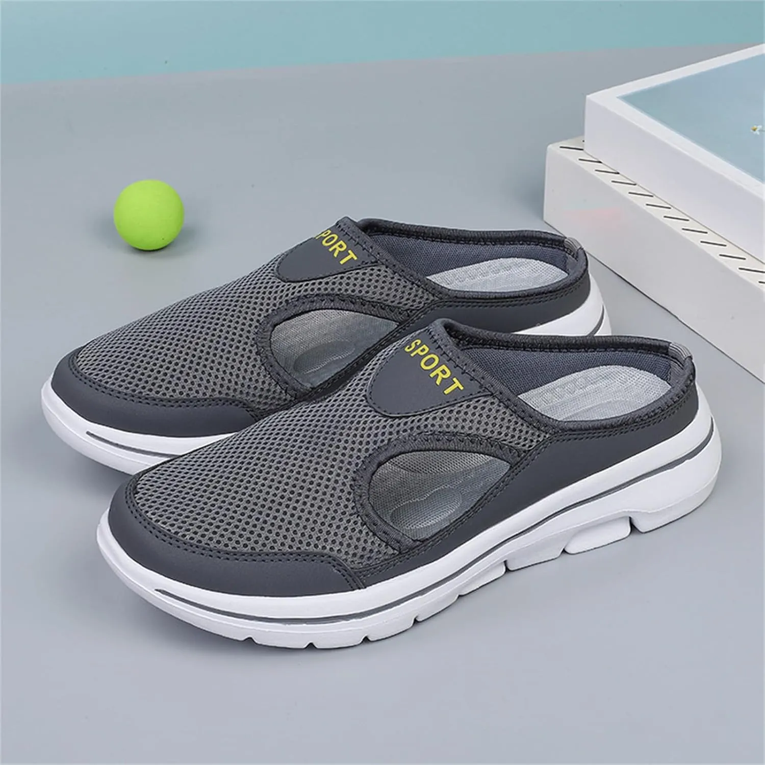 Women's Mules & Clogs Orthopedic Slip On ShoesLightweight Open Back Comfort Walking Breathable Slippers Closed Toe Slides Support Sports Sandals Outdoor Casual Sneakers