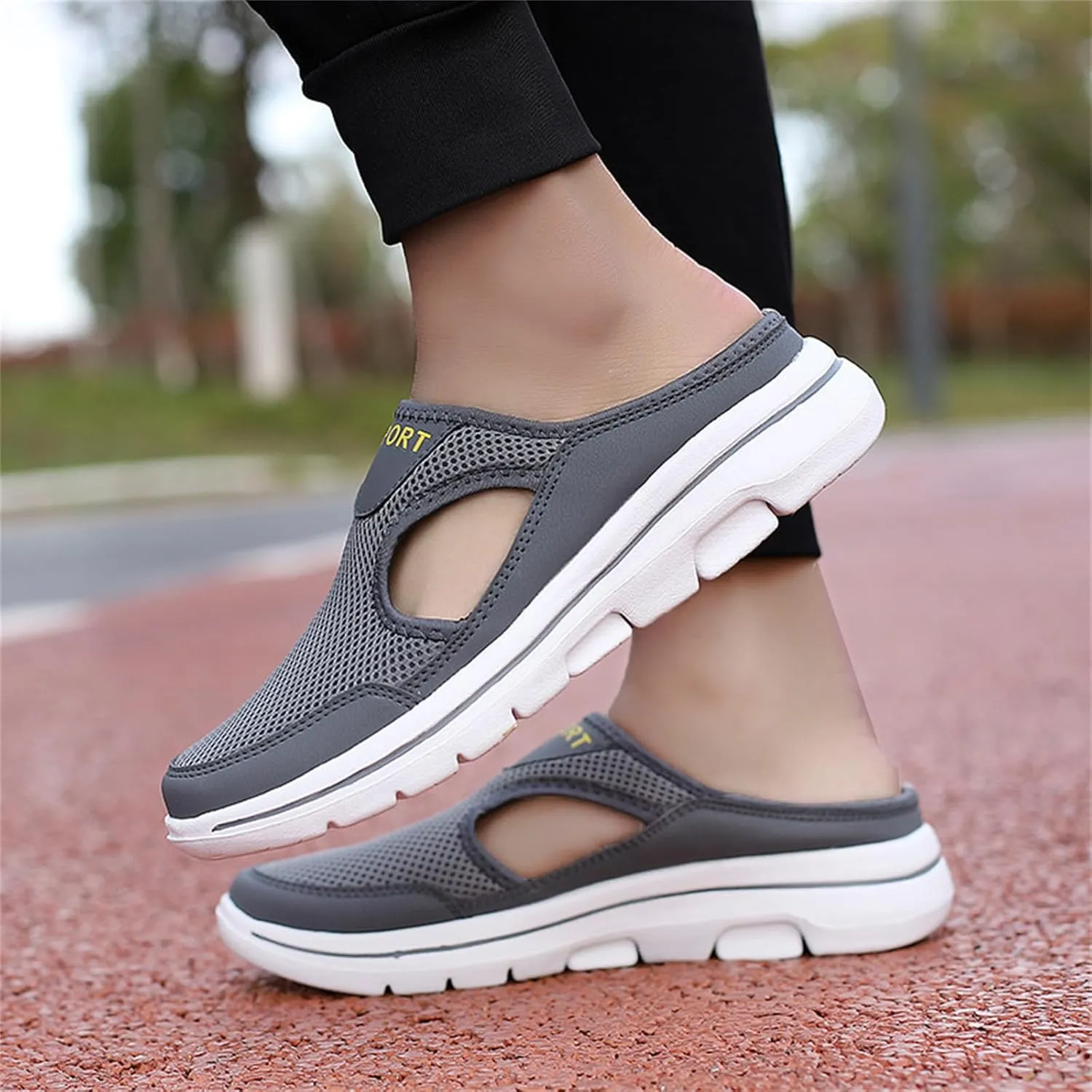 Women's Mules & Clogs Orthopedic Slip On ShoesLightweight Open Back Comfort Walking Breathable Slippers Closed Toe Slides Support Sports Sandals Outdoor Casual Sneakers