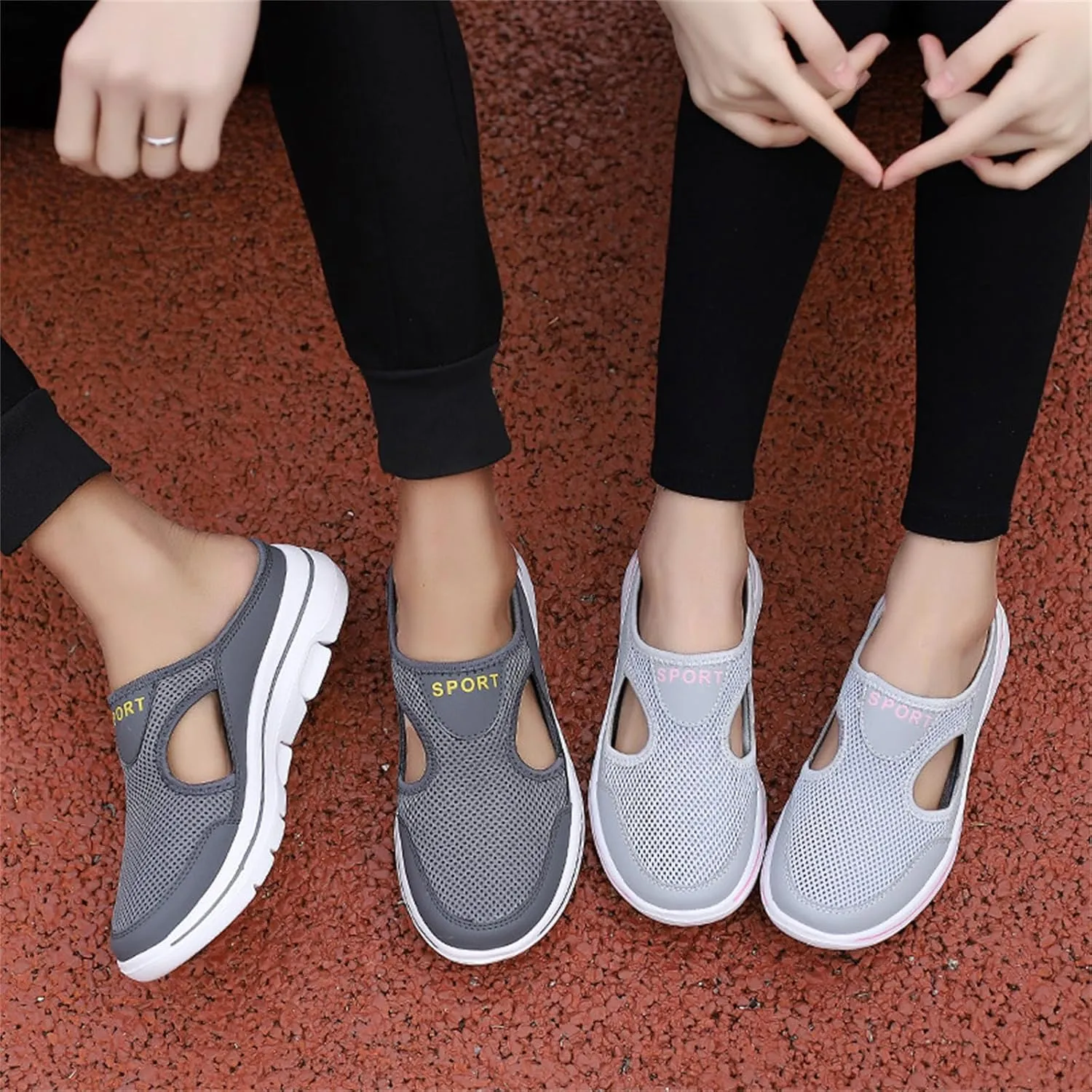 Women's Mules & Clogs Orthopedic Slip On ShoesLightweight Open Back Comfort Walking Breathable Slippers Closed Toe Slides Support Sports Sandals Outdoor Casual Sneakers