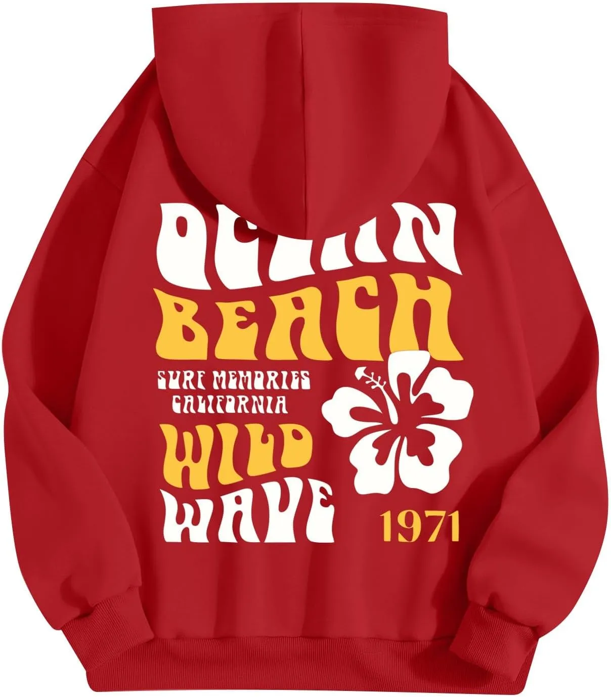 Women's Oversized Full Zip Hoodies Y2K Cute Preppy Graphic Zip Up Sweat Jackets For Teen Girls with Pockets
