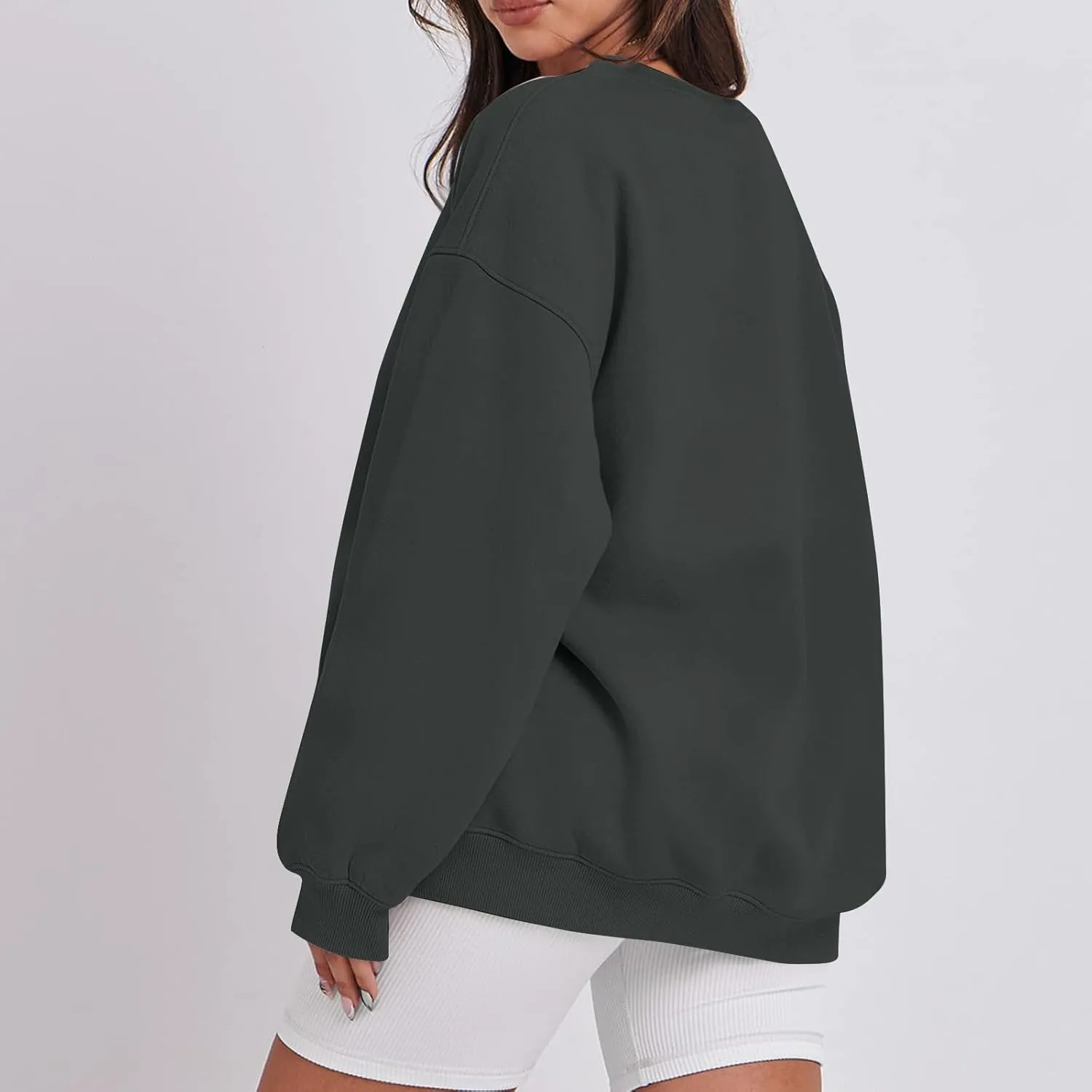 Womens Oversized Sweatshirts Crew Neck Pullover Sweaters Casual Comfy Fall Outfits Clothes 2024