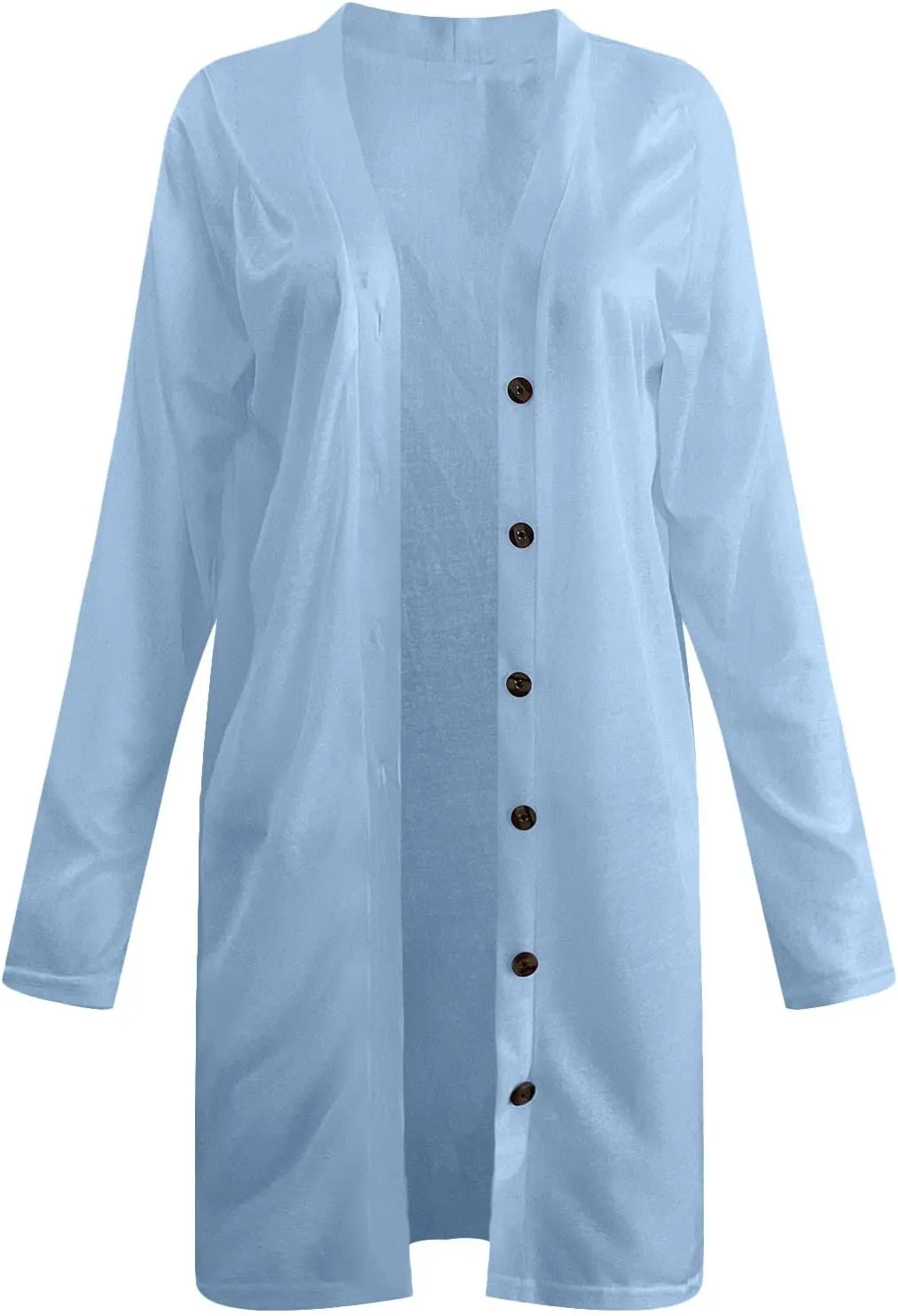 Womens Quilted Jacket Oversized Long Sleeve Cardigan Jackets Casual Lightweight Button Winter Coat Outdoor