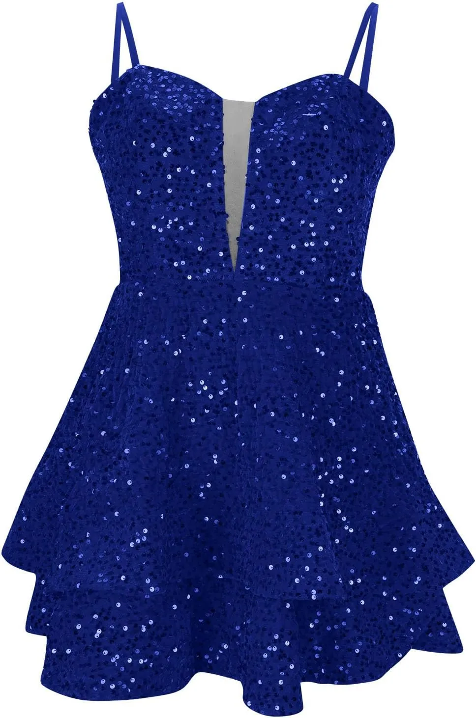 Womens Sequin Homecoming Dresses Spaghetti Straps A Line Short Sequin Dress 2025 Summer Sparkly Cocktail Party Dress