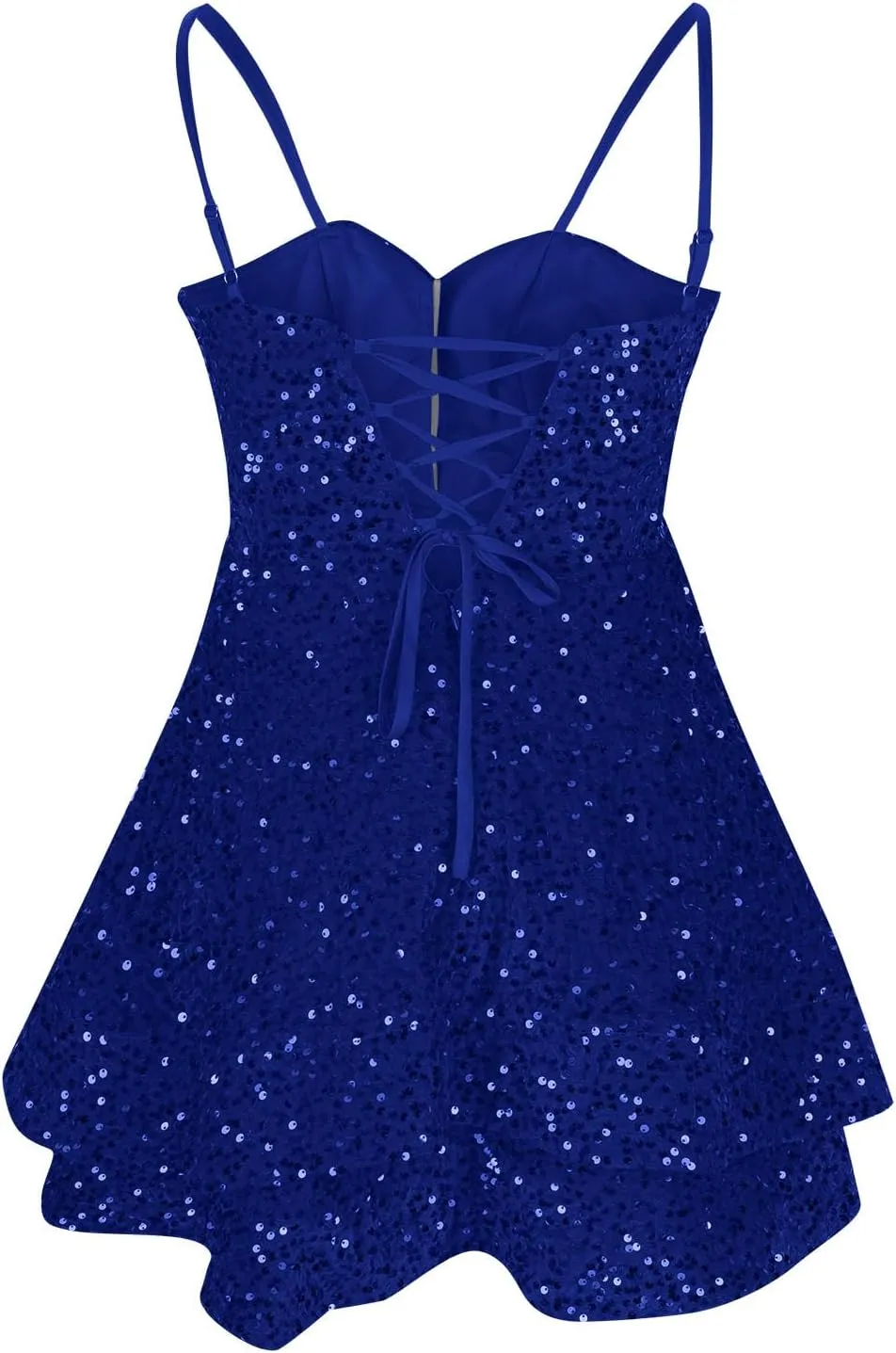 Womens Sequin Homecoming Dresses Spaghetti Straps A Line Short Sequin Dress 2025 Summer Sparkly Cocktail Party Dress