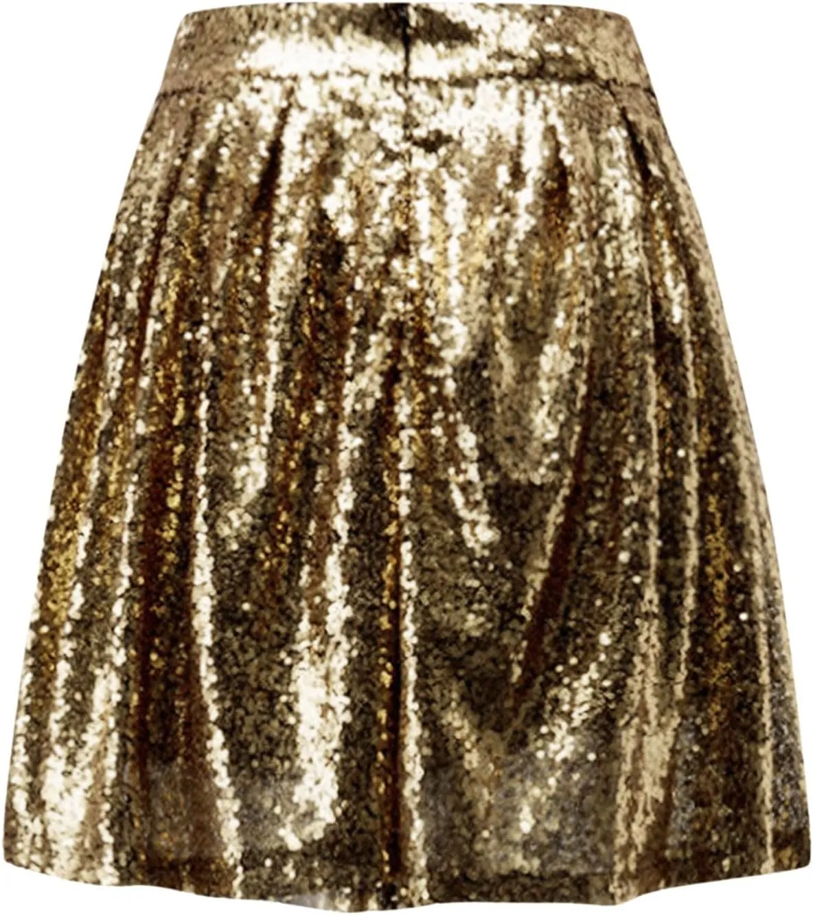 Womens Sequin Skirts Fashion High Waisted Pleated Skirts Holiday Party Sparkly Glitter Skirts 2025 Summer Trendy Skirts
