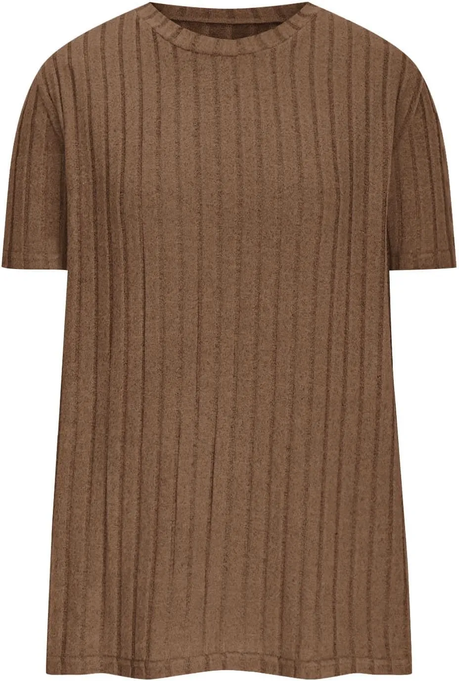 Womens Shirts Textured Short Sleeve Crewneck Casual Lounge Tops Dressy Ribbed Knit Pullover Blouse Shirts Summer Tees