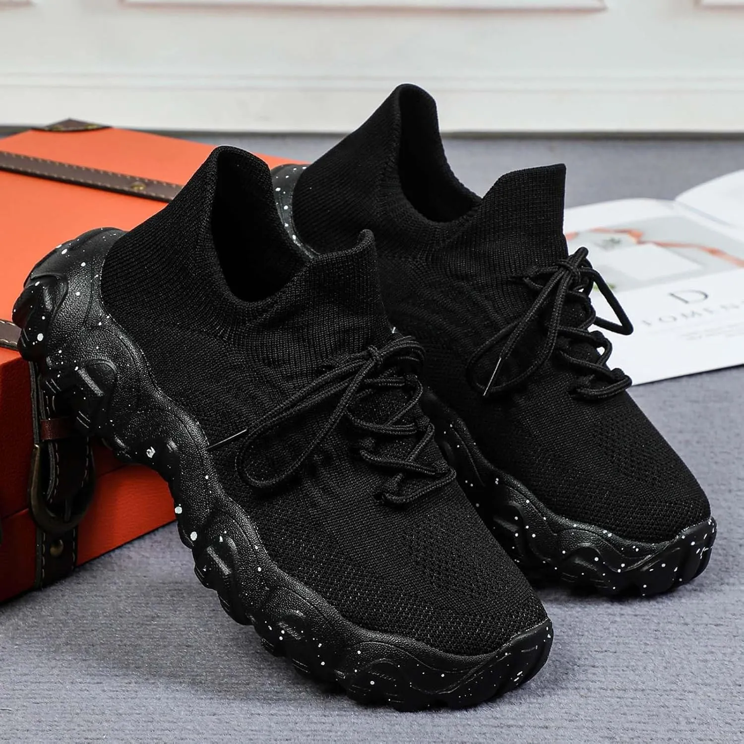 Womens Sneakers Womens Walking Sneakers Women Tennis Shoes Running Shoes for Women Lightweight Nonslip Sneaker