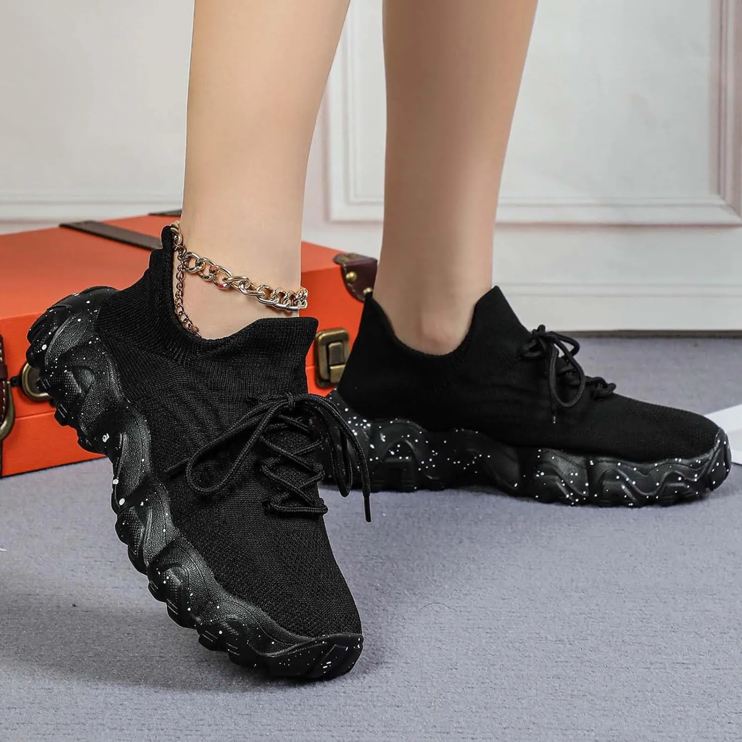 Womens Sneakers Womens Walking Sneakers Women Tennis Shoes Running Shoes for Women Lightweight Nonslip Sneaker