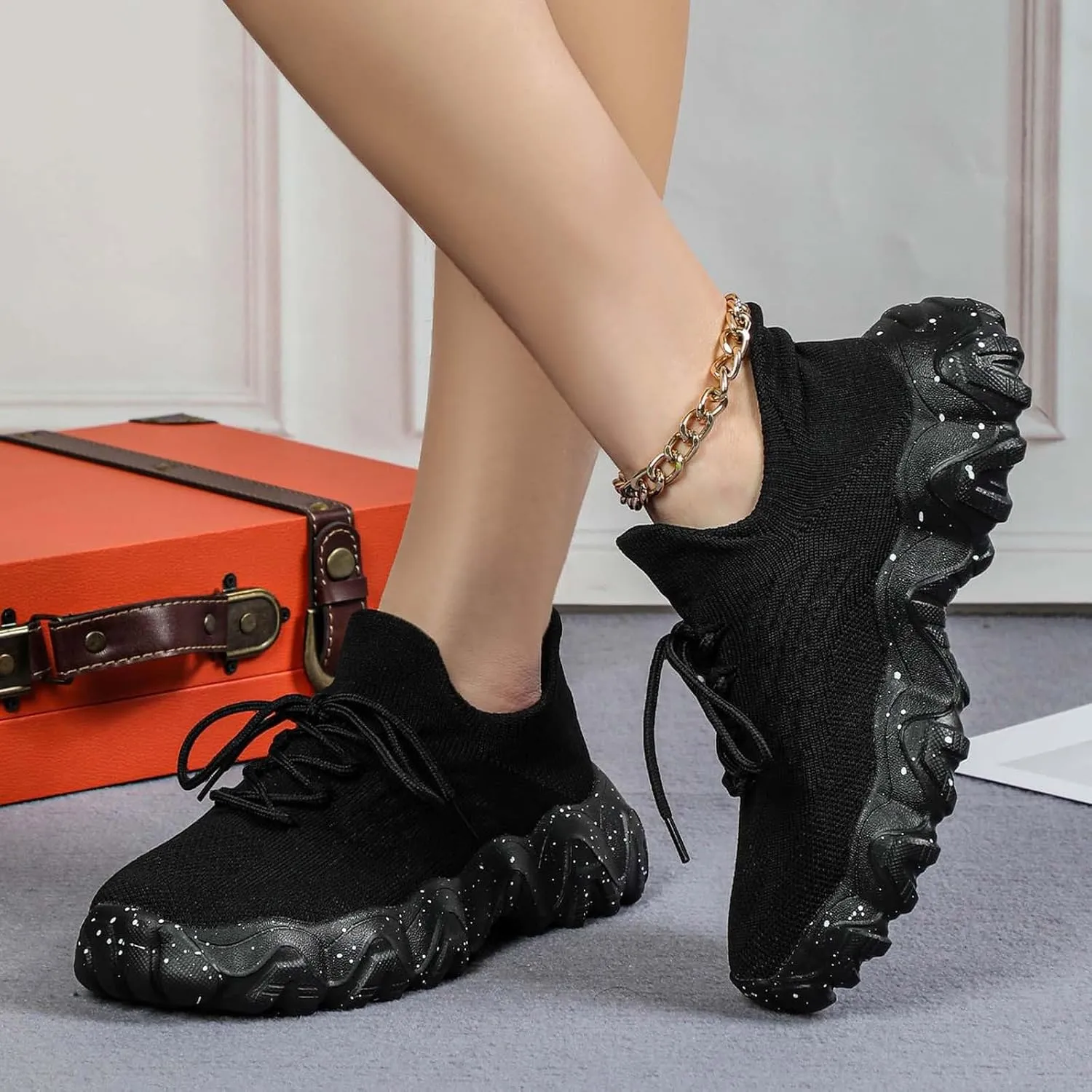 Womens Sneakers Womens Walking Sneakers Women Tennis Shoes Running Shoes for Women Lightweight Nonslip Sneaker