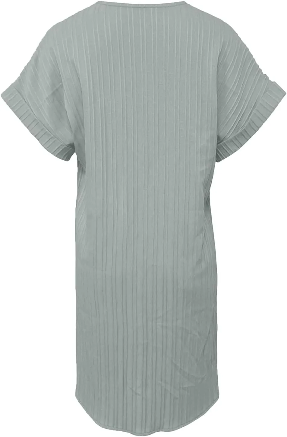 Womens Summer A-Line Dress with Pockets Mini Short Sleeve Dresses Beach Swing Tunic Dress 2025 Vacation Travel