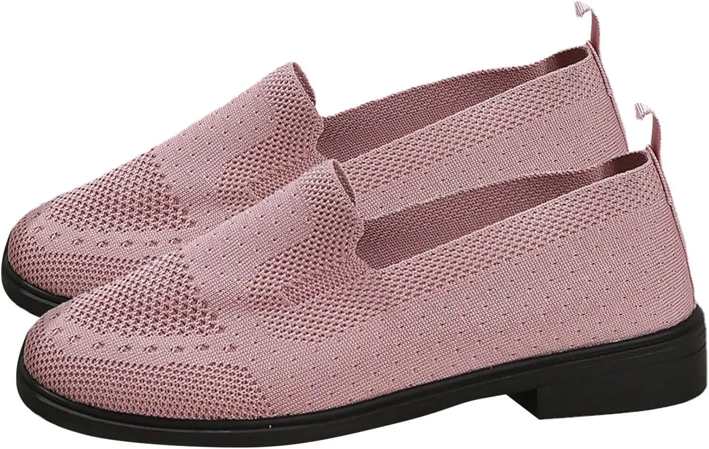 Womens Summer Motorcycle Shoes Casual Woven Fabric Comfortable Low Heel Cuffed Green Footwear (9 UK Red)