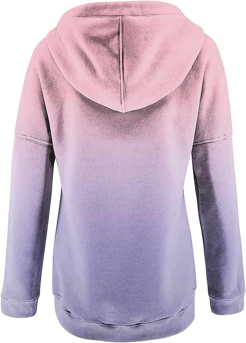 Womens Sweatshirts Casual Gradient Hoodies Pullover Tops Drawstring Long Sleeve Sweatshirts Fall Clothes With Pocket