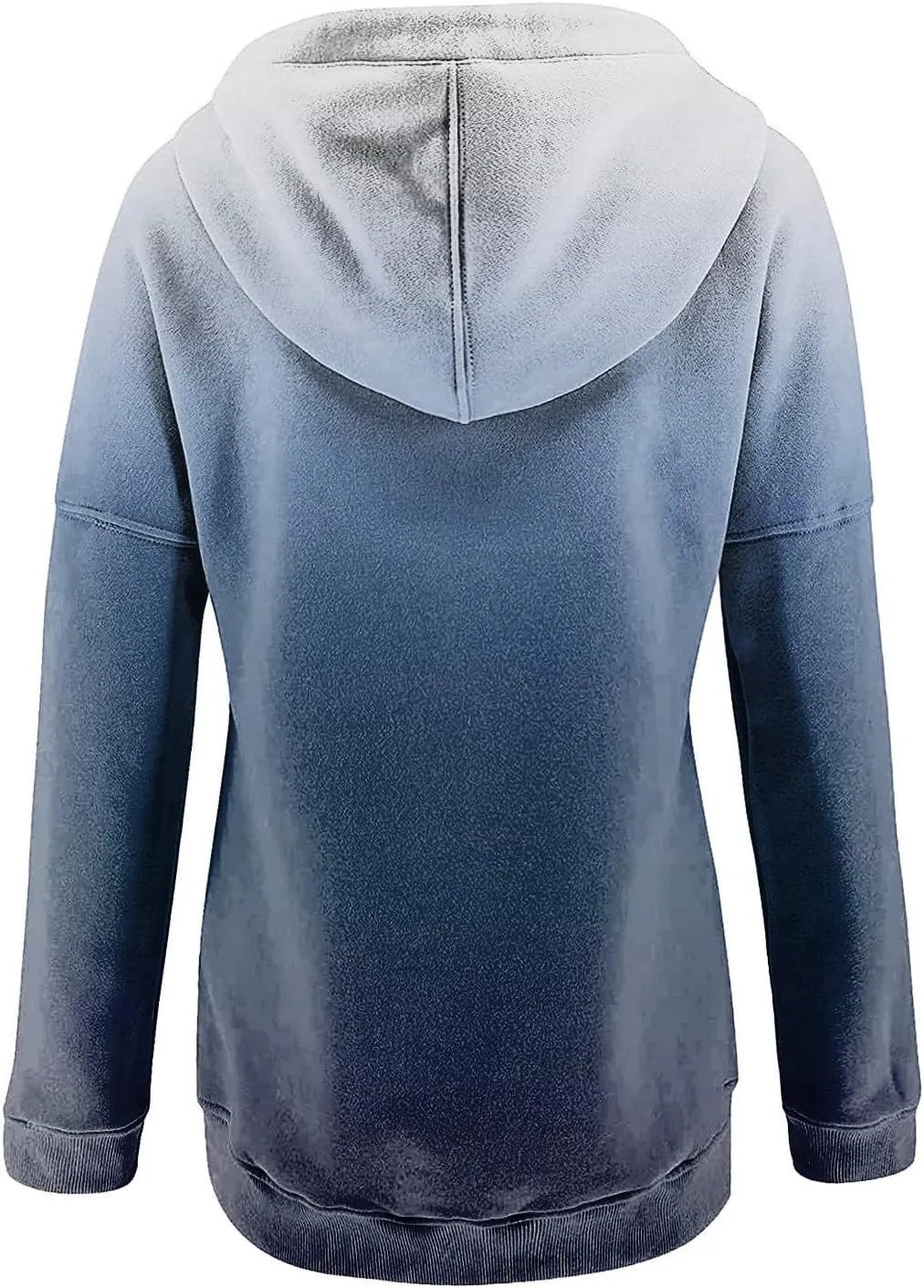 Womens Sweatshirts Casual Gradient Hoodies Pullover Tops Drawstring Long Sleeve Sweatshirts Fall Clothes With Pocket