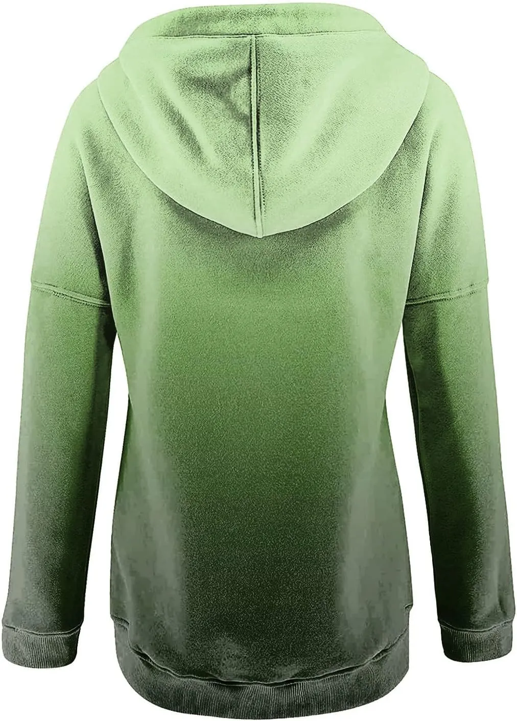 Womens Sweatshirts Casual Gradient Hoodies Pullover Tops Drawstring Long Sleeve Sweatshirts Fall Clothes With Pocket