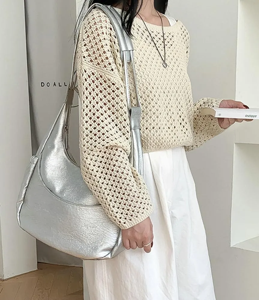 Womens Trendy Shoulder Bags Large Top Handle Satchel Dumpling Handbags Vegan Leather Y2k Crossbody Tote Purses
