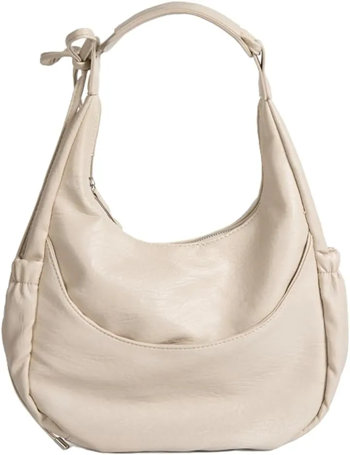 Womens Trendy Shoulder Bags Large Top Handle Satchel Dumpling Handbags Vegan Leather Y2k Crossbody Tote Purses