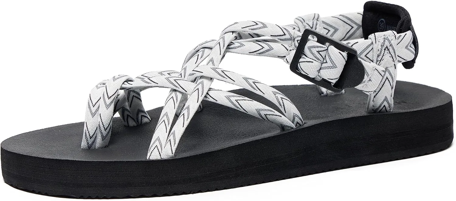 Womens Walking Sandals Comfortable Casual Sport Hiking Sandal for Water Outdoor Beach With Arch Support