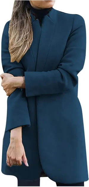 Womens Winter Jacket Oversized Comfy Trench Jackets Casual Long Sleeve Warm Cardigan Coat Lightweight Outdoor