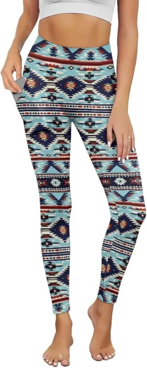 Xhuibop Leggings with Pockets for Women High Waisted Yoga Pants Comfortable Yoga Leggings Seamless Workout Pants